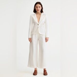 Smythe LINEN CLASSIC DUCHESS BLAZER spring/ summer perfect w academia vibe
